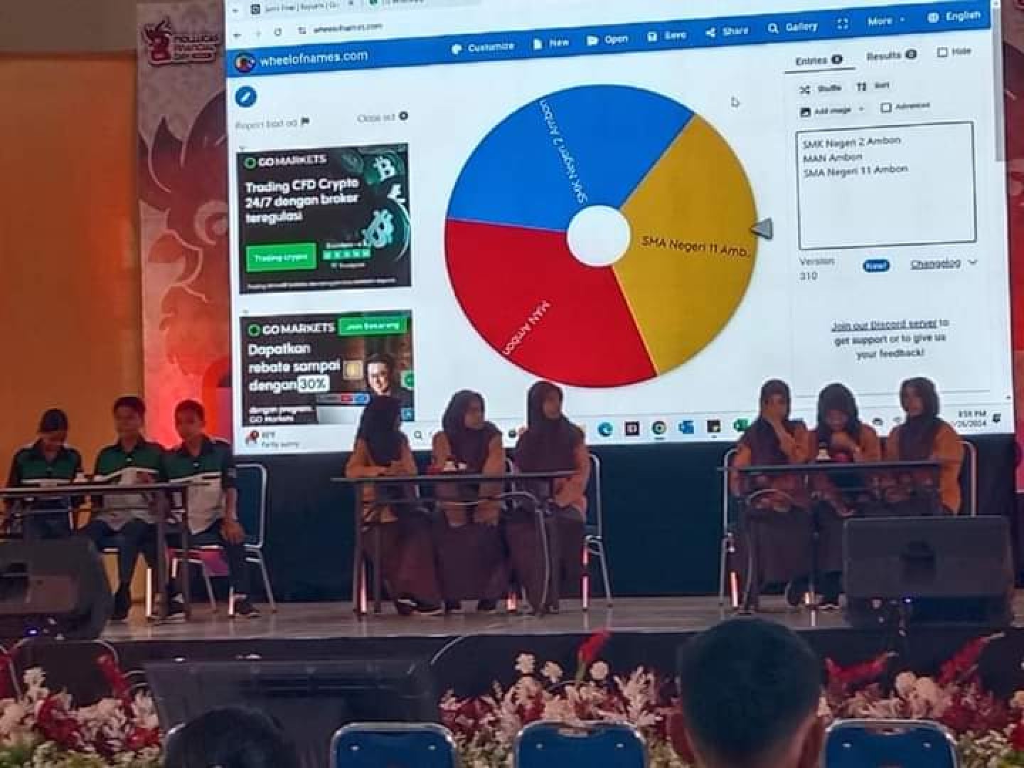 MAN Ambon Juara 2 Cerdas Cermat Keuangan Mollucas Financial Day 2024